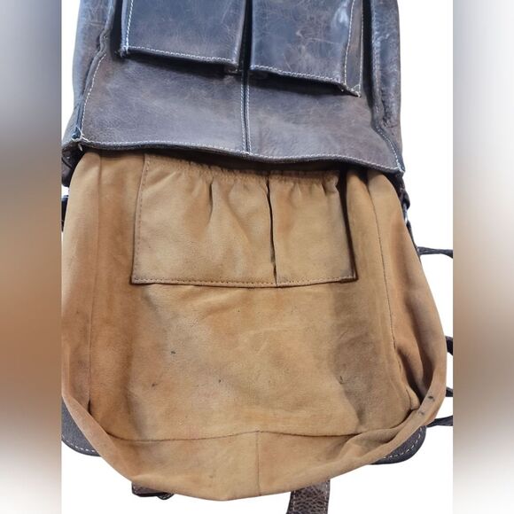 Patricia Nash Brown Leather Messenger Bag In Preloved CONDITION - Picture 11 of 14